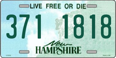 NH license plate 3711818