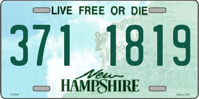 NH license plate 3711819