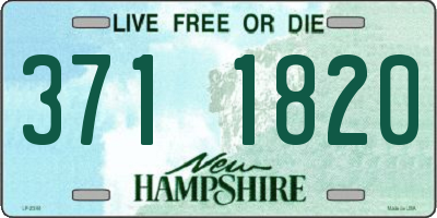 NH license plate 3711820