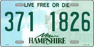 NH license plate 3711826