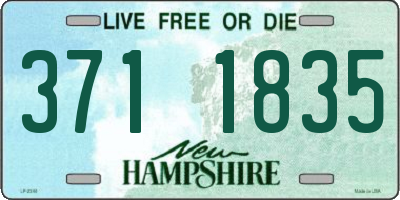 NH license plate 3711835