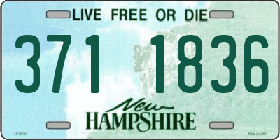NH license plate 3711836