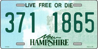 NH license plate 3711865