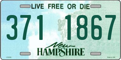 NH license plate 3711867
