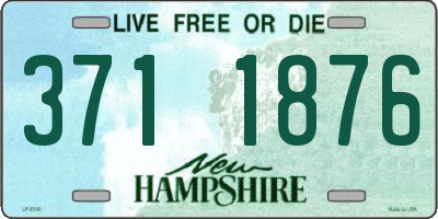 NH license plate 3711876