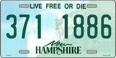 NH license plate 3711886