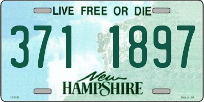 NH license plate 3711897