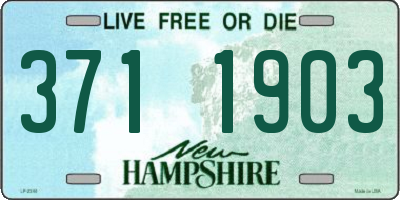 NH license plate 3711903