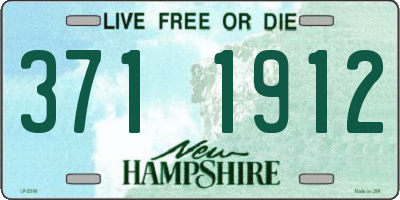 NH license plate 3711912