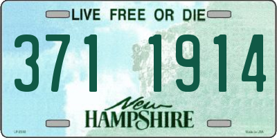 NH license plate 3711914