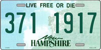 NH license plate 3711917