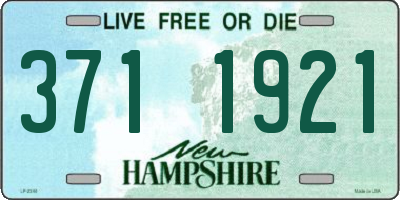 NH license plate 3711921