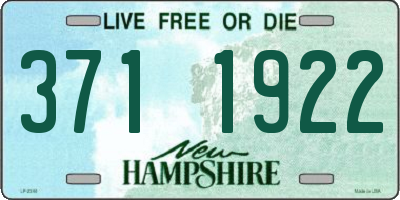 NH license plate 3711922