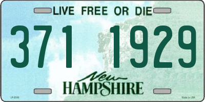 NH license plate 3711929