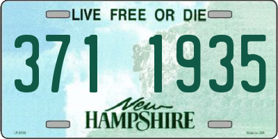 NH license plate 3711935