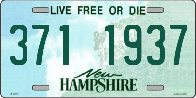 NH license plate 3711937