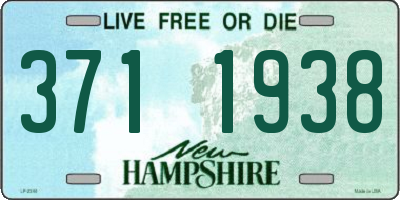 NH license plate 3711938