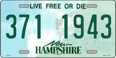 NH license plate 3711943