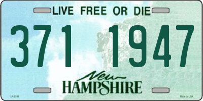 NH license plate 3711947