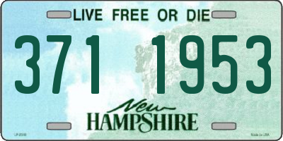 NH license plate 3711953