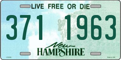 NH license plate 3711963