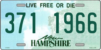 NH license plate 3711966