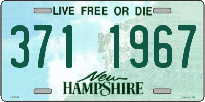 NH license plate 3711967