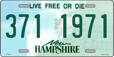 NH license plate 3711971