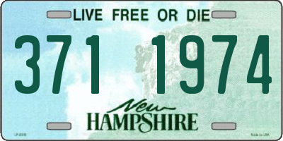 NH license plate 3711974