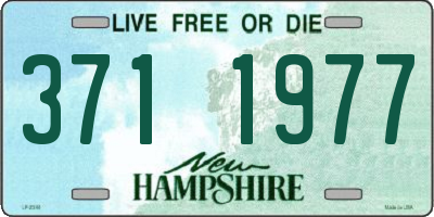NH license plate 3711977