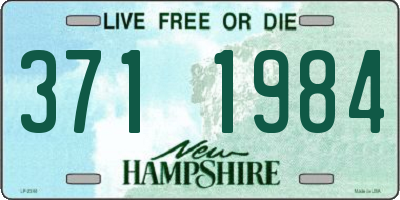 NH license plate 3711984