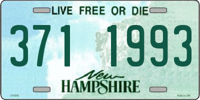 NH license plate 3711993