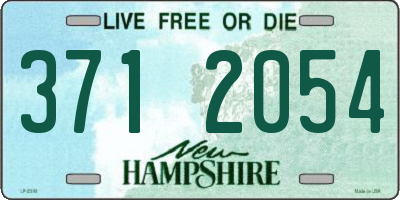 NH license plate 3712054