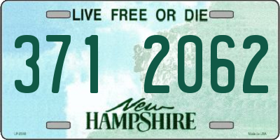NH license plate 3712062