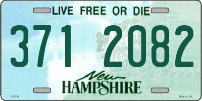 NH license plate 3712082