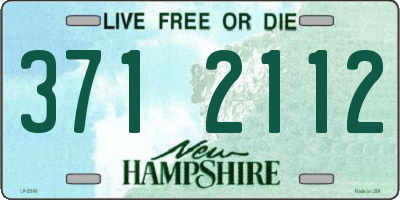 NH license plate 3712112
