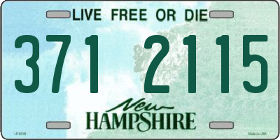 NH license plate 3712115