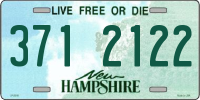 NH license plate 3712122