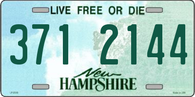 NH license plate 3712144