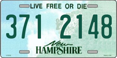 NH license plate 3712148