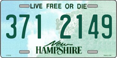 NH license plate 3712149