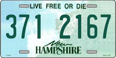 NH license plate 3712167