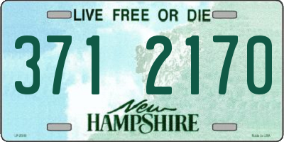 NH license plate 3712170