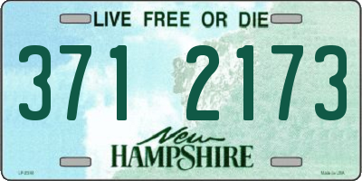 NH license plate 3712173