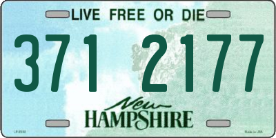 NH license plate 3712177