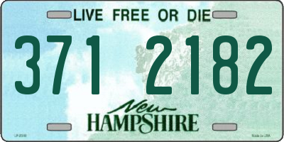 NH license plate 3712182