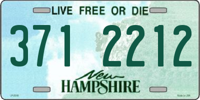 NH license plate 3712212