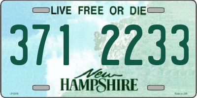 NH license plate 3712233