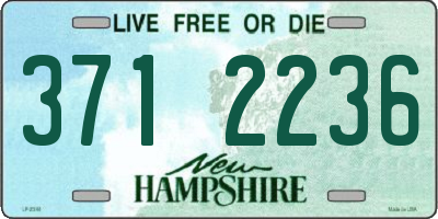 NH license plate 3712236