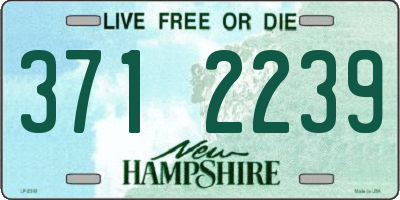 NH license plate 3712239